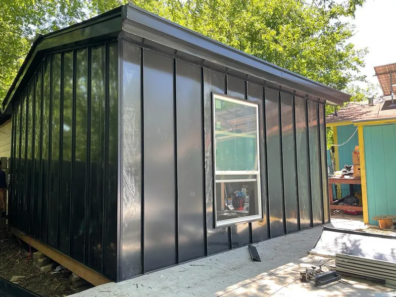 Black standing seam metal wall panels for Metal Roof Installation in Merritt Island